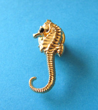 Sea Horse Pin Badge. VGC. Unused. Arthus Bertrand. Metal.