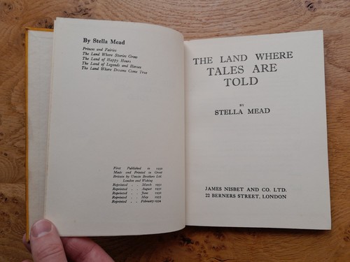 The Land Where Tales are Told by Stella Mead (Nisbet, 1934) - Picture 9 of 24