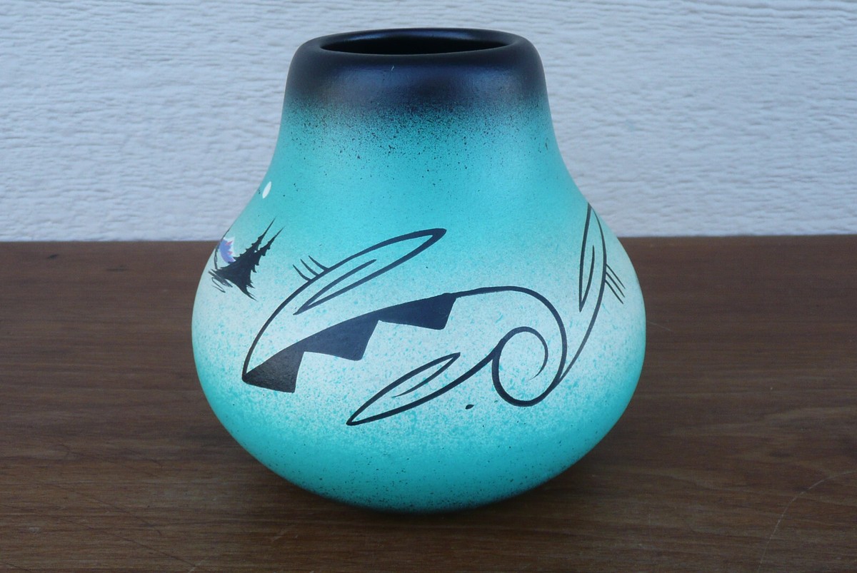 工芸品 Indian handmade pottery Native American Pueblo Pottery - C & D Gifts Native American