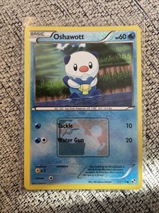 Pokemon Oshawott Crosshatch Holo League Promo B&W 27/114 Near Mint