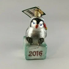 Merck Family's Old World Christmas 2016 Cheerful Penguin Chick NEW