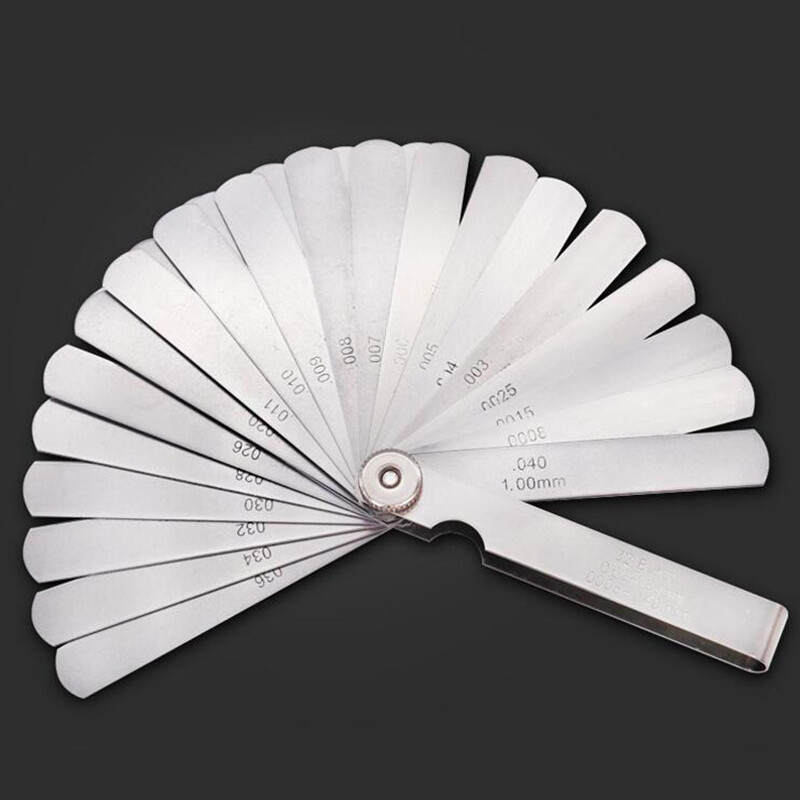 Gap Measuring Tool Set Spark Plug Gap Tool & 32-Blade Metric Feeler Gauge Set - Dual Tool For Tuning & Measuring Filler Gauge - Foto 9