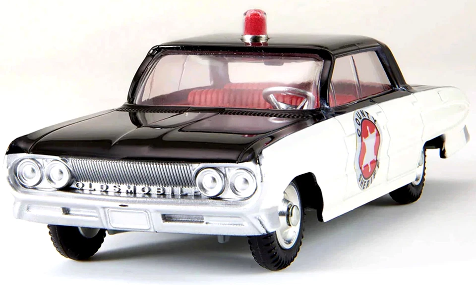 wonderful modelcar 1:45 OLDSMOBILE "SHERIFF" - black  - ed. 2025 made in China - Image 2 of 4