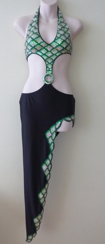 NWT Small Ooh La La London Sexy Sequin Latin Salsa Dance Dress / Stripper Gown - Picture 4 of 15