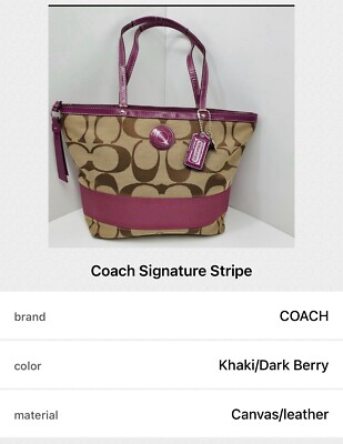 COACH Signature Stripes