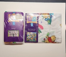 VTG NWT Winnie The Pooh 100 Acre Collection- Valance and 1 Pillow Sham Disney