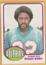 1976 TOPPS FOOTBALL MERCURY MORRIS #315 DOLPHINS EX *99124