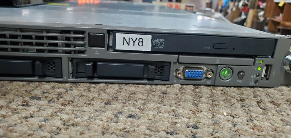 HP PROLIANT DL360 G5 SERVER / 2x INTEL Quad Xeon 2.33GHz /4GB RAM /1PSU - NO HDD - Image 3 of 4