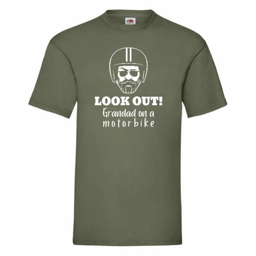 Look Out Grandad On A Motorbike T-Shirt Small-2XL - Picture 10 of 28