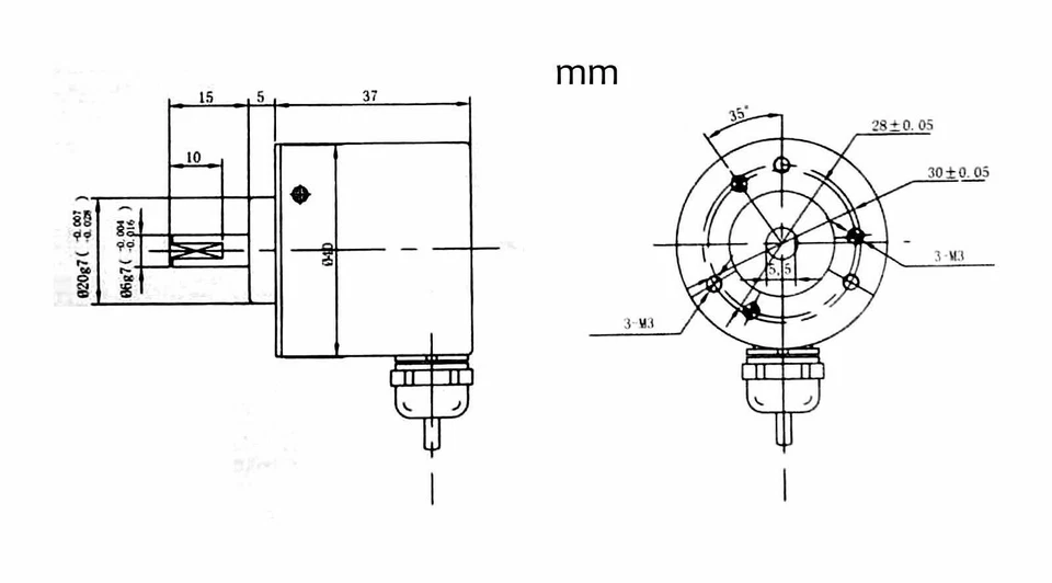 1x OMRON Incremental Rotary Encoder 10~5000p/r 5-24v DC E6B2-CWZ6C NPN - Image 2 of 4