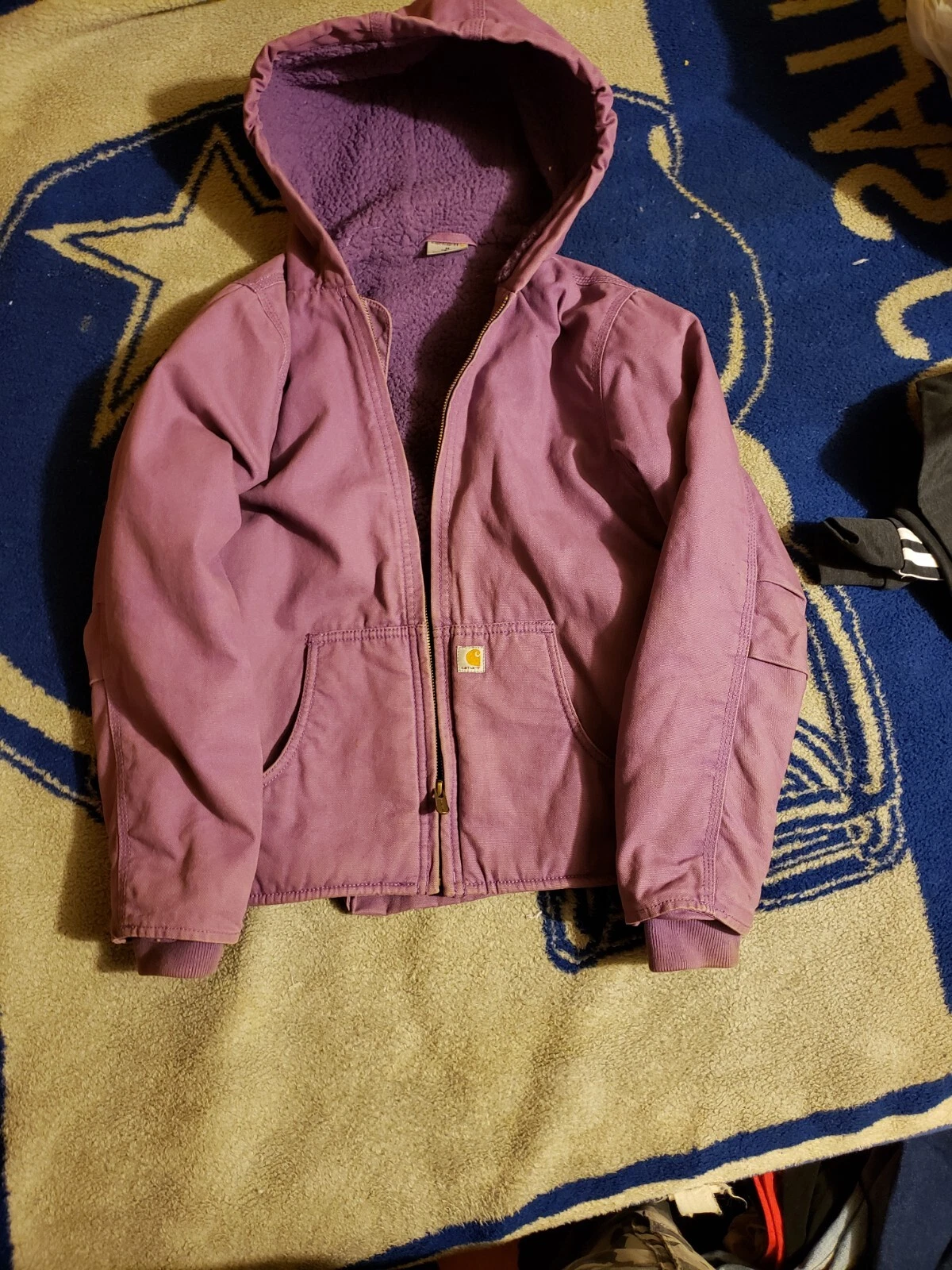 Carhartt Girls Sherpa Lined Medium 10-12 Coat