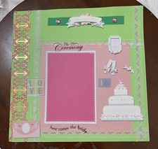 Wedding Day-12 x 12 premade scrapbook page