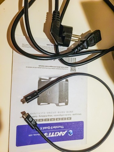 Akitio thunder3 quad-x storage con thunderbolt 3 compatibile PC e MAC - Photo 5/5