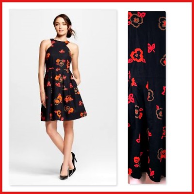NWT ISANI FOR TARGET Pleated HALTER DRESS Fully Lined FLORAL Sz S, M, L, &  XL | eBay