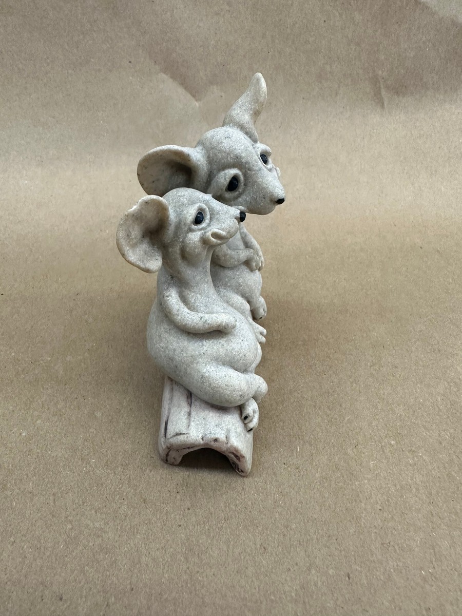 Mice Mouse Figurine Second Nature Design Quarry Critters Mocha