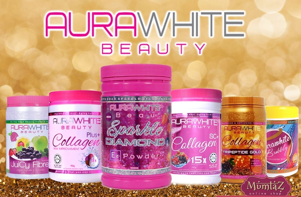 Aura White BEAULUXE SC+ Collagen Stemcell 15X L-Glutathione Whitening Detox FS