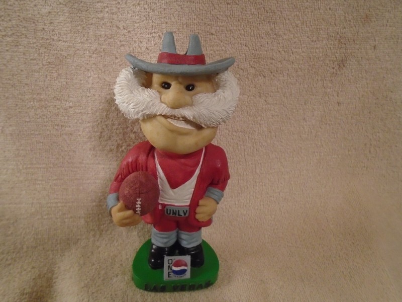 Rare Vintage UNLV Runnin' Rebels Pepsi One Football Mascot Bobblehead