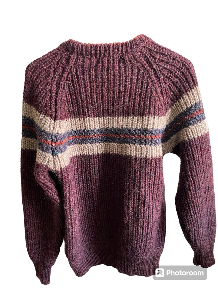 Suéter/Jersey Unisex Vintage Eddie Bauer 100% Pura Lana Nueva Pescadores Talla S Foto 2 de 4