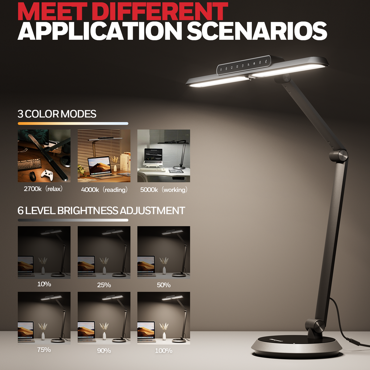 Honeywell Desk Lamp for Home Office H9 Sunturalux™ LED Eye