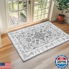 Kirfeiht Boho 2x3 Vintage Small Area Rug Machine Washable Non Slip Kitchen Ca