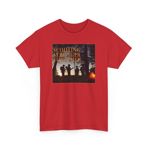 Scouting Stronger Together Heavy Cotton T-Shirt Scout Camp Adventure - Picture 27 of 28
