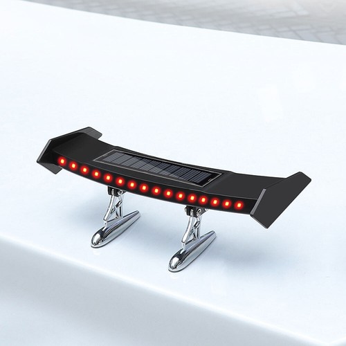Car Solar Tail Light Flashing LED Safety Warning Lamp Light Exterior