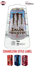 (1) Royal Vendors Chameleon "Monster Java Swiss Chocolate" 15 oz Vend Label 