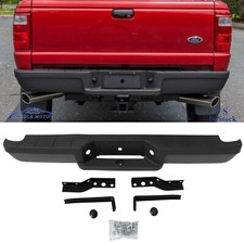 Black Rear Step Bumper Assembly For 1993-2011 Ford Ranger Stylesidefleetside