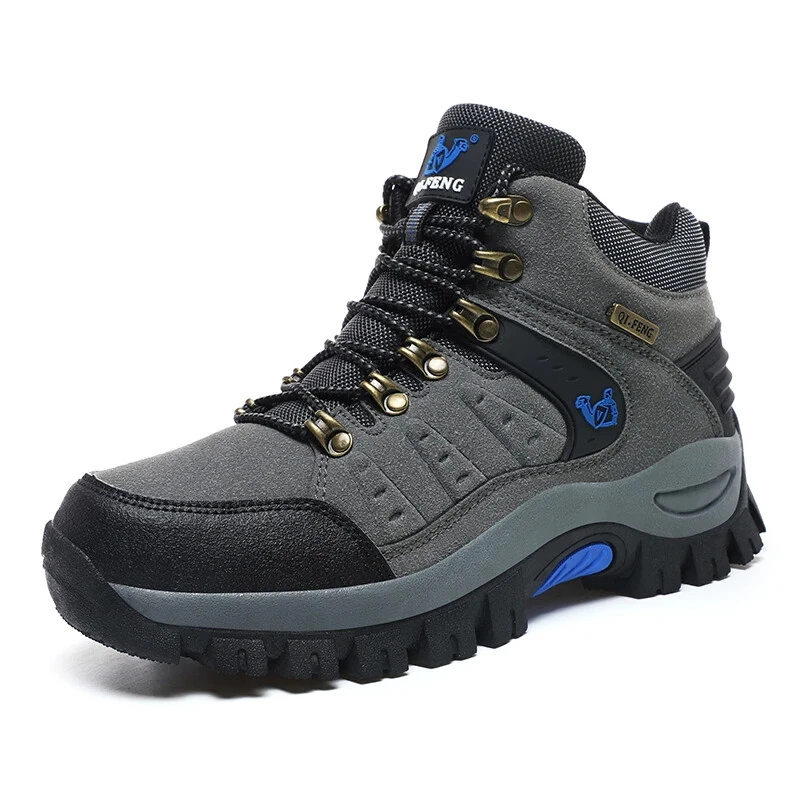 Unisex Suede Outdoor Hiking Boots Trekking Climbing Shoes Desert Ankle Sneakers