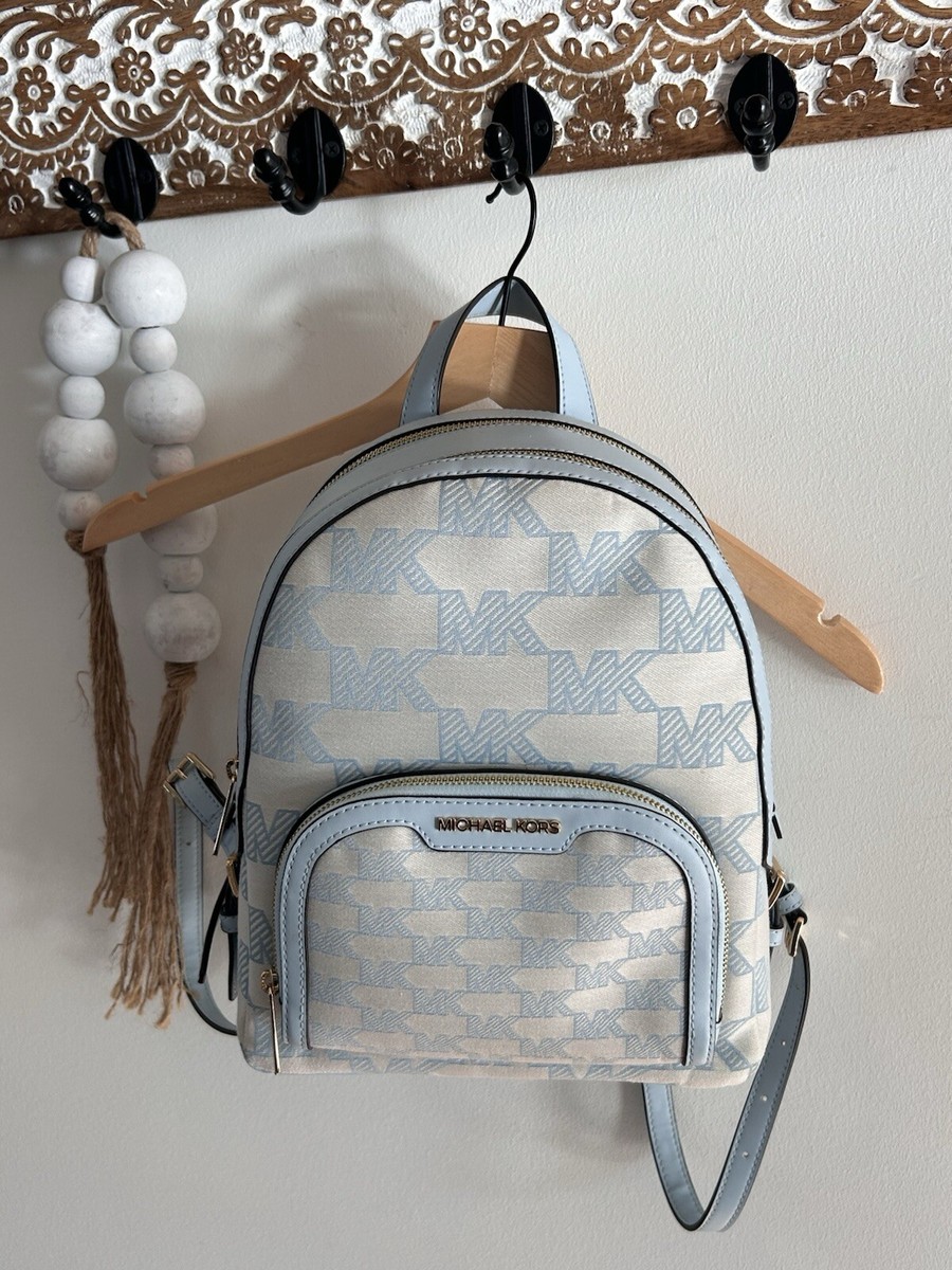 MICHAEL KORS JAYCEE MEDIUM ZIP POCKET BACKPACK MK GRAPHIC