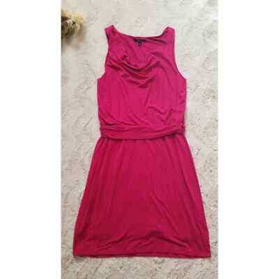 Theory Jaysa K Sulla Fuchsia Pink Blouson A Line Sleeveless Dress Size P