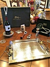 MICHAEL ARAM GORGEOUS ROPE SET! NEW 8 PC ALL OF IT! DESK SET BAR SET ETC AMAZING