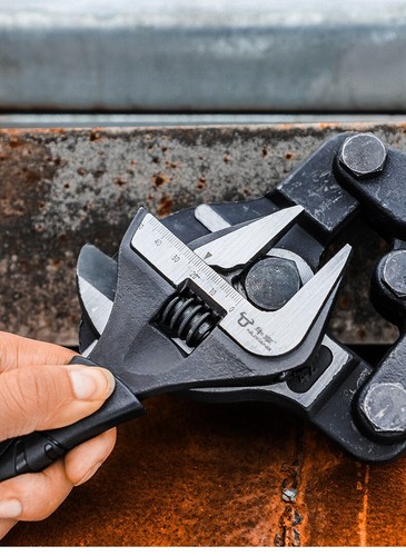 Cr-V 12" Extra Wide 62mm Open Mouth Thinner Longer Jaw Adjustable Wrench Shifter - Picture 5 of 5