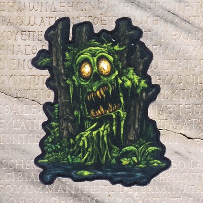 Swamp Monster Patch Iron On Horror Gothic Creature Graves Goth Scary Movie Gift
