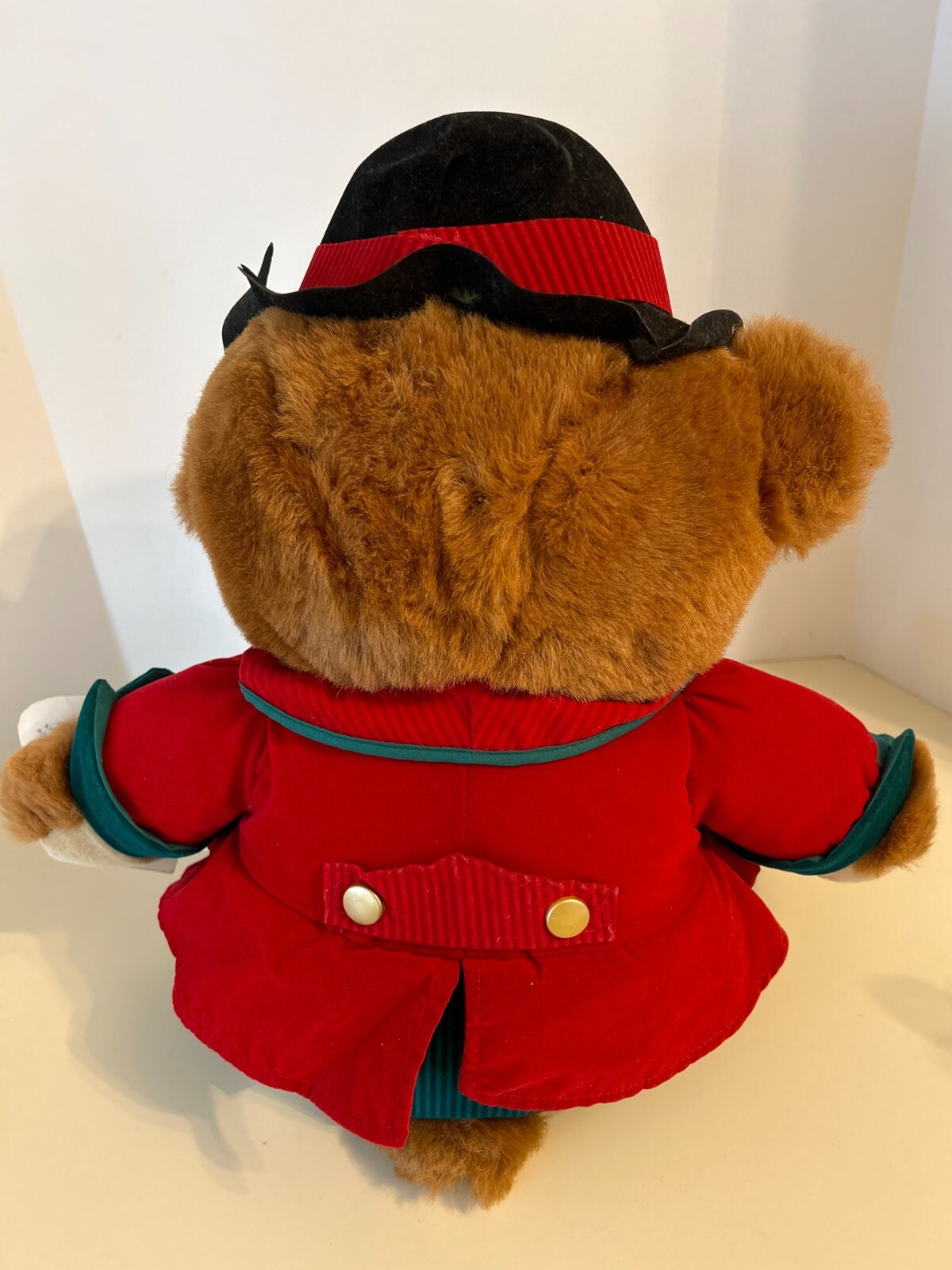 Kmart 1994 A Teddy Bear Lane Christmas Plush Stuffed Toy Animal Brown