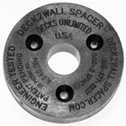 Deck Spacer Rot Resistant 2.5in Black Polypropylene 12 Pack Ledger Mounting