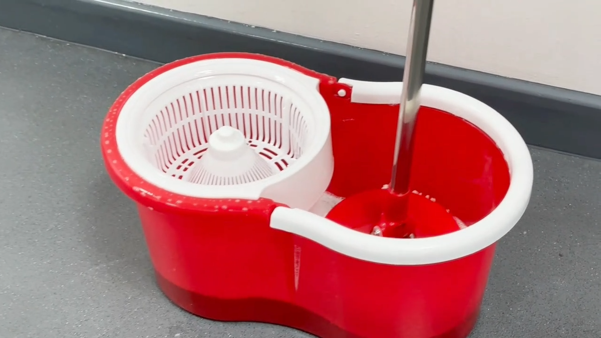 360° FLOOR MAGIC SPIN MOP BUCKET SET MICROFIBER ROTATING DRY 2