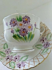 PHOENIX CHINA  T.F. & S. LTD. Porcelain Teacup and Saucer 1930's #4112