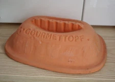 Vintage GOURMET-TOPF Terra Cotta Clay Roaster Pot Cooker spare COVER ONLY
