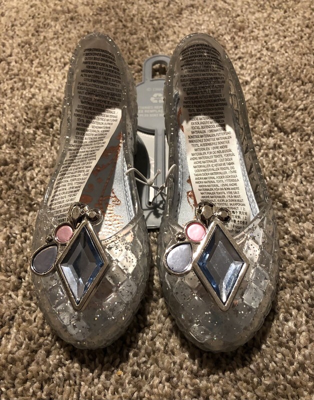 NWT Disney Princess Light Up Slipper Shoes Girls Youth 7/8
