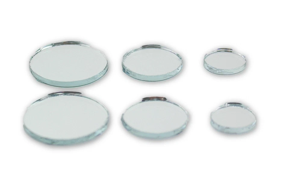 Small Mini Round Craft Mirrors Mosaic Tiles Assortment 1/2- 1 inch 25 Pieces - Image 3 of 3