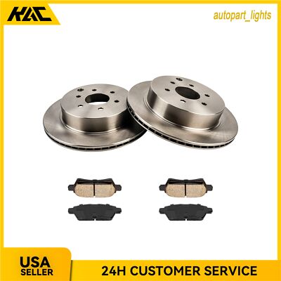 307.6mm Rear Brake Rotors & Ceramic Pad For Nissan Pathfinder 2005 2006-2012