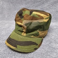 Cadet Hat Woodland Camo Size 7 Small Military Camoflage Military Cap PROPPER