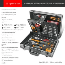 Professional Complete Tool Boxes Automotive Mechanical Repair Tools 113 PCS