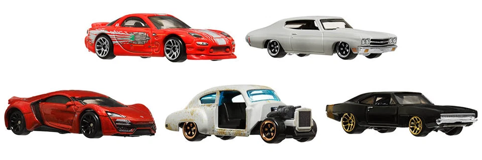 Fast & Furious Domininc Toretto Set 5 Modelli 2024 in 1:64 Hot Wheels HNR88 - 97 - Immagine 2 di 2