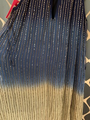 Chelsea & Violet Dress Size Large Beaded Ombr Blue/Gray NWT | eBay