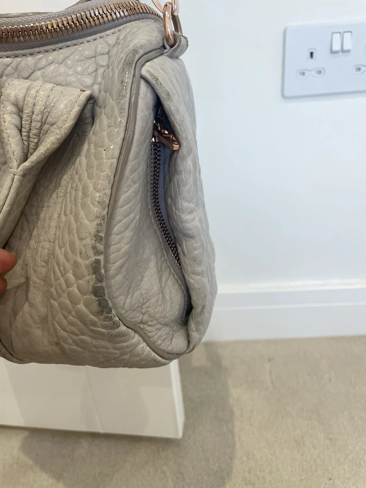 Alexander Wang Grey Rocco bag (studded bowling bag) - Image 3 of 4