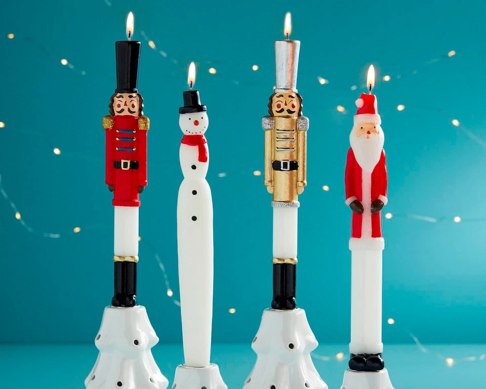 Mudpie - Nutcracker Gold Taper Candle - 49800255NG - Image 4 of 4