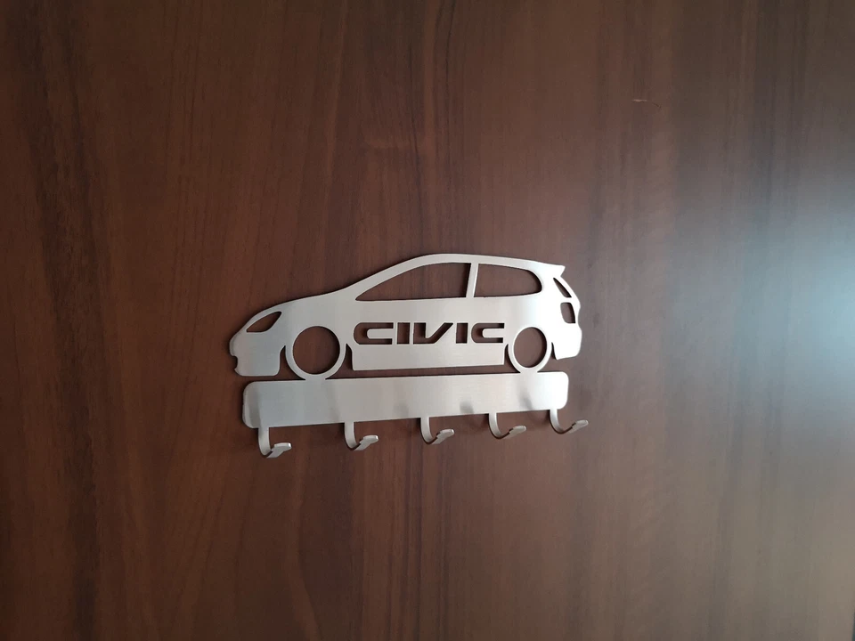 Porta llaves colgador Honda Civic Ep3 tipo R tipo S Vtec Si 2.0 7 Gen acero inoxidable Foto 2 de 4