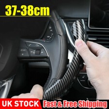 2x Carbon Fiber Universal Car Steering Wheel Booster Cover Non-Slip Accessories